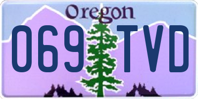 OR license plate 069TVD