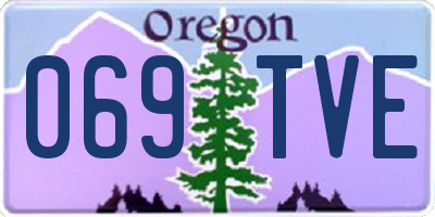 OR license plate 069TVE