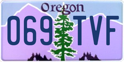 OR license plate 069TVF