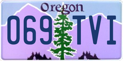 OR license plate 069TVI