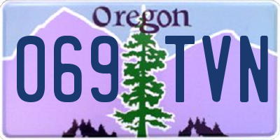 OR license plate 069TVN