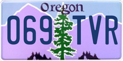 OR license plate 069TVR