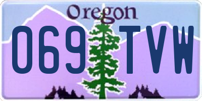 OR license plate 069TVW