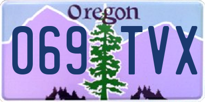 OR license plate 069TVX