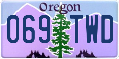 OR license plate 069TWD