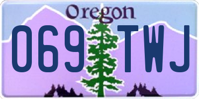 OR license plate 069TWJ