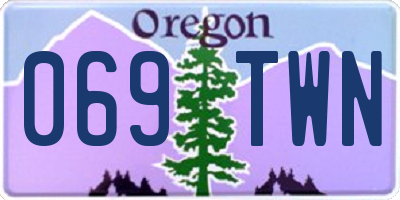 OR license plate 069TWN