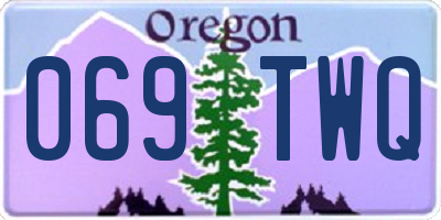 OR license plate 069TWQ