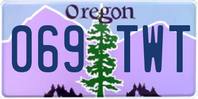 OR license plate 069TWT