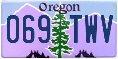 OR license plate 069TWV