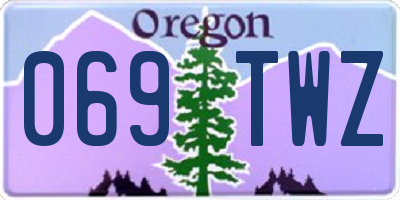 OR license plate 069TWZ