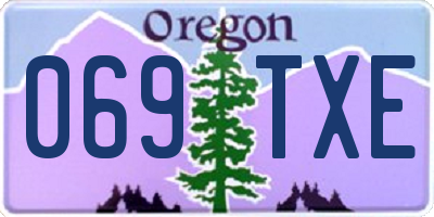 OR license plate 069TXE
