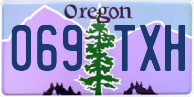 OR license plate 069TXH