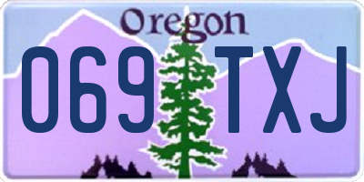OR license plate 069TXJ
