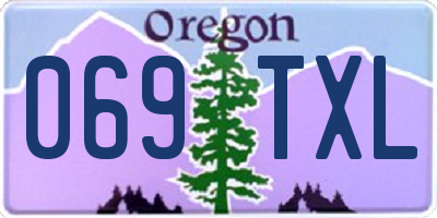OR license plate 069TXL