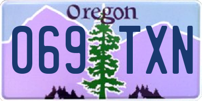 OR license plate 069TXN