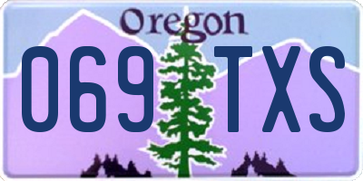 OR license plate 069TXS