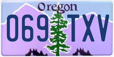 OR license plate 069TXV