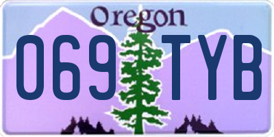 OR license plate 069TYB