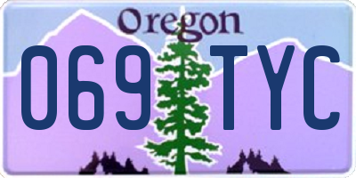 OR license plate 069TYC