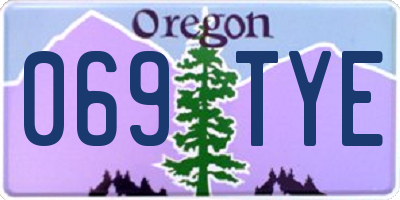 OR license plate 069TYE