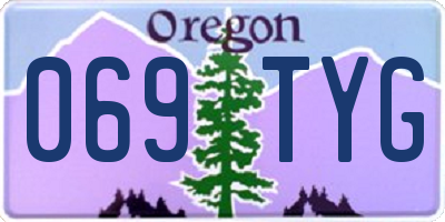 OR license plate 069TYG