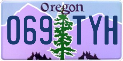 OR license plate 069TYH