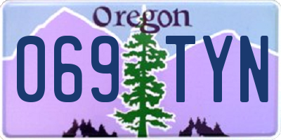 OR license plate 069TYN