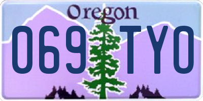 OR license plate 069TYO