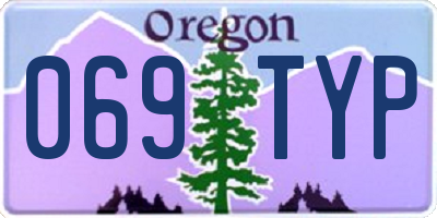 OR license plate 069TYP