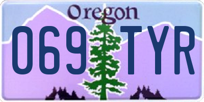 OR license plate 069TYR