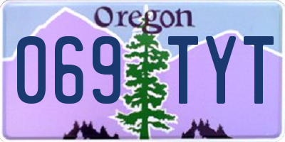 OR license plate 069TYT
