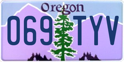 OR license plate 069TYV