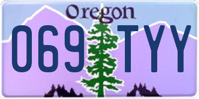 OR license plate 069TYY