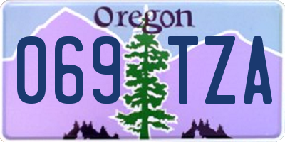 OR license plate 069TZA