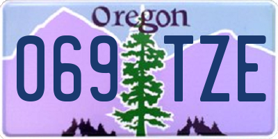 OR license plate 069TZE