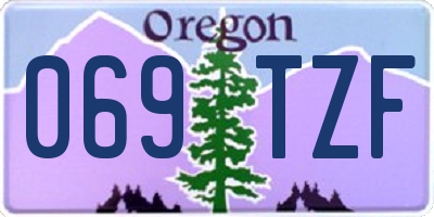 OR license plate 069TZF