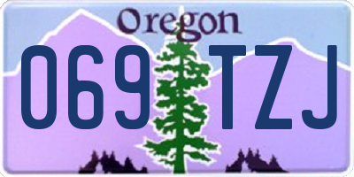 OR license plate 069TZJ