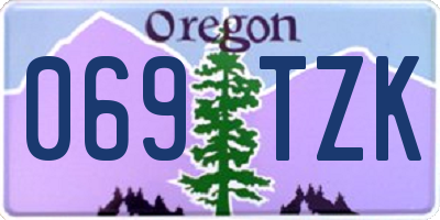 OR license plate 069TZK