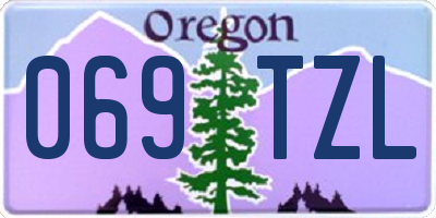 OR license plate 069TZL