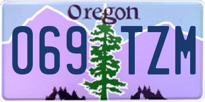 OR license plate 069TZM