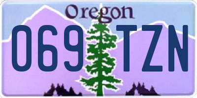OR license plate 069TZN