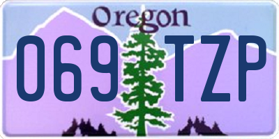 OR license plate 069TZP