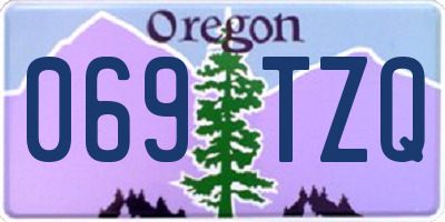 OR license plate 069TZQ