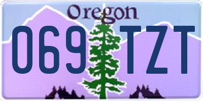 OR license plate 069TZT
