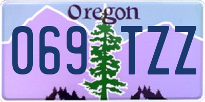 OR license plate 069TZZ