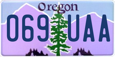 OR license plate 069UAA