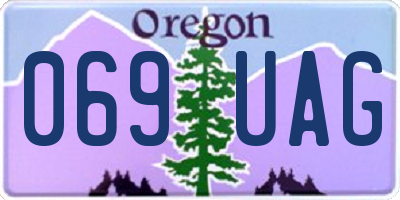 OR license plate 069UAG