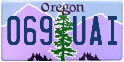OR license plate 069UAI