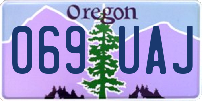 OR license plate 069UAJ